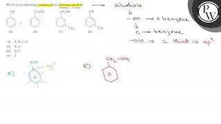Which of the following compounds is aromatic alcohol? (A) (B) (C) (...