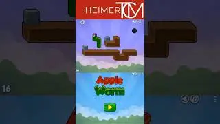 Challenge with Heimer TCM |Apple Worm Lv16#gameplay#game24hfunny@heimertcm#shorts