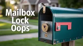 Mailbox lock replacement  I accidentally threw away the tailpiece #locksmith #oops #mailbox