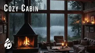 Rain & Fireplace Sounds for Deep Sleep &bull; Cozy Cabin Ambience All Night