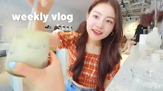 nessie diaries | making kimbap, picnic with friends, cafes, k-beauty haul 💄