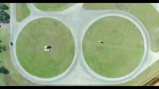 Epic drone video of Racing Car Drifting