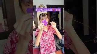What did Divya make for herself 🫢/ What is the easiest crochet flower to make? #shorts