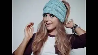 Soft Knit Beanie Perfect for Ponytails & Buns