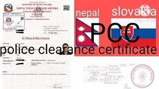 pcc for slovakia/police clearance certificate requided /slovakia work visa appointment date 2024