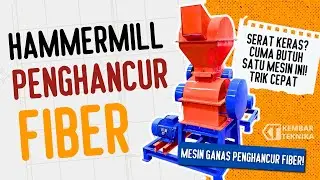 Mesin Ganas Penghancur Fiber! Mesin Hamermill Kembar Teknika