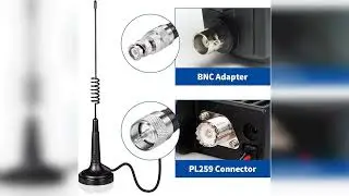 Review: Bingfu 27MHz CB Radio Antenna PL259 & BNC Male Magnetic Base Compatible with Cobra Mid...