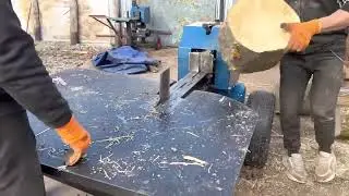 Heavy-Duty Log Splitter in Action | Pure Power & Precision