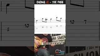 Jazz Guitar Ending 2 - Joe Pass (in C Major)