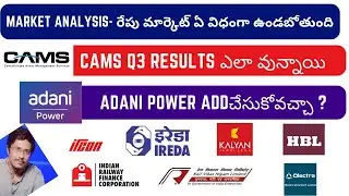 MARKET ANALYSIS | CAMS Q3 RESULTS | INDIGO Q3 RESULTS | IRFC | RVNL | IRCON | KALYANKJIL| HBL ENGINE