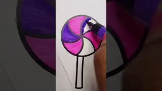 lollipop Candy Satisfying Coloring #202