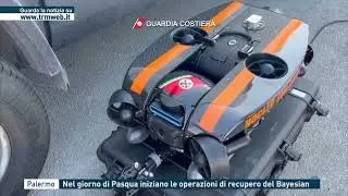 Palermo - Nel giorno di Pasqua iniziano le operazioni di recupero del Bayesian