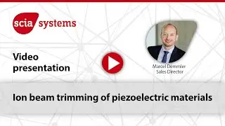 Ion beam trimming of piezoelectric materials