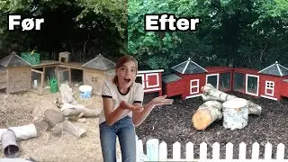 Nyt look til kaninernes løbegård! Olivias Verden