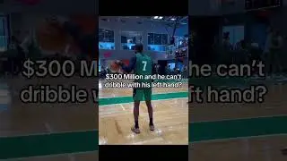 🏀💰$300 million and NBA Boston Celtics star Jaylen Brown can&rsquo;t dribble with his left hand? #nba