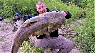 Fishing on an Island for GIANT Flathead Catfish!!!