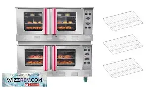 VEVOR Double Deck Gas Convection Oven 14 cu.ft Full Size Commercial Convection Oven