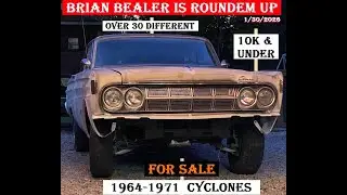 BRIAN BEALER is Roundem Up FOR SALE 1964-1971 Mercury Cyclones 10k & Under