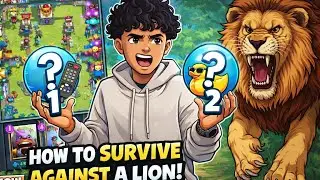 [advice time] how to fight a lion? 🦁 While playing clash royal 💪waw