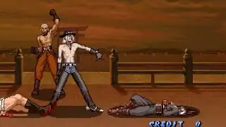Groove on Fight: Goketsuji Ichizoku 3 - Arcade Mode (Larry Light + Chris Wayne)