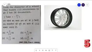 find the diameter of a wheel that makes 113 revolutions to go to 2 Km and 26 decameter | circle ⭕