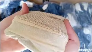 Blue nitrile coated on palm/finger.Open back.cotton liner.knit wris