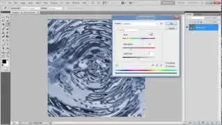 How to create a water surface background in Photoshop