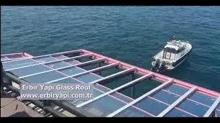 sliding skylight, sliding retractable glass roof, ER-BIR YAPI Istanbul, sliding retractable glass