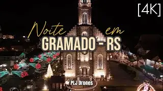 242 - 4K - Drone - Noite em Gramado - RS #drone #gramado #serragaucha #gramadoecanela #rs