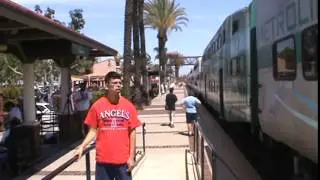 Fullerton Rail Days 2014 - The rude conductor of Metrolink Train No. 665