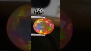 White & Orange Opal Faceted, White Opal Oval, Purple Green Fire Opal, Opal Cut, Ring Size Opal.