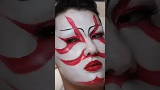Reimagining Kabuki 🔥 #makeup #creativemakeup #japanese #kabuki