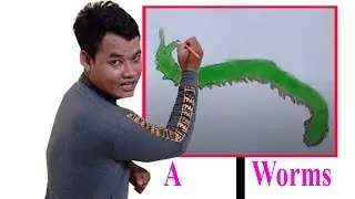 How to draw step by step,How to draw a Worms,How to draw a Worms step by step ✔️