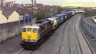 IE 074 with IWT Liner @ North Wall, Dublin