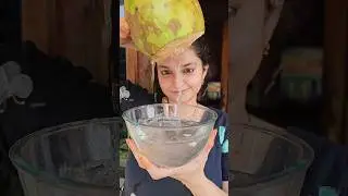 I figured out the science behind making coconut juice! 🥥🔬 #coconut #juice #science #ytshorts #yt