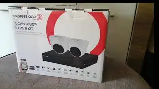 #cctvreviews #expressone  Express One CCTV KIT  2MP 4 Channel 2 x Bullet Wired Camera CCTV System