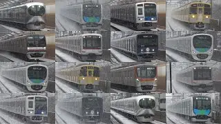 【首都圏では珍しい！雪の複々線を疾走】西武池袋線　迫力の高速通過集