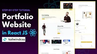 How to Make Portfolio Website with React JS & Tailwind CSS | React Portfolio Tutorial 2024