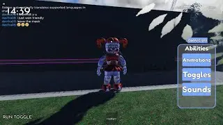 I found the circus baby badge in Roblox 1,302