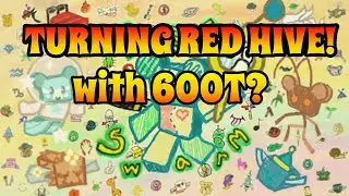 Turning Red with 600T honey in Bee Swarm Simulator 