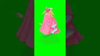 princess cartoon dress up Barbie doll #shorts #trending #video #ytshorts green screen