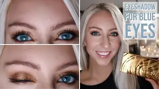MAKE YOUR EYES POP! | SIMPLE EYESHADOW LOOK FOR BLUE EYES FEAT. URBAN DECAY NAKED HONEY PALETTE 🍯