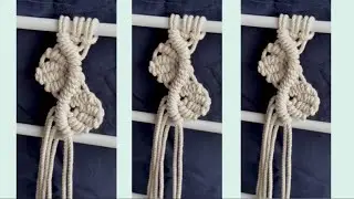 Macrame Wavy Leaves Pattern | DIY Macram&eacute; Leaf