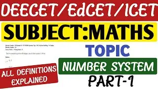 Number System Basics in Telugu/Number System Part 1 