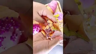 Reverse clay cracking #claycrushing #crunchyclay #plasterclaycracking