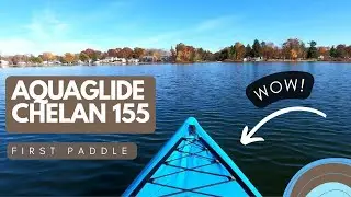 Aquaglide Chelan 155 Review & First Paddle | Tandem Inflatable Kayak 🛶