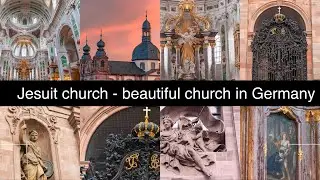 Jesuit Church - dating from the 18th century - Catholic church in Mannheim, Baden-Württemberg