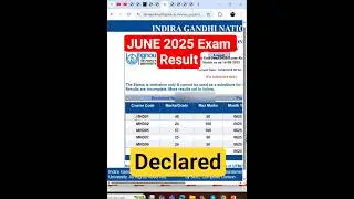 🔥IGNOU June 2025 Result OUT for All Students | Live Proof & How to Check