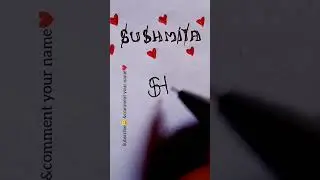 Sushmita name logo design drawing #viral#logomaker#logodesign#trending#namelogo#logo#satisfying