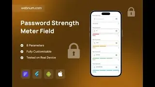 FlutterFlow Password Strength Meter Field 🛡️ Real-Time Strength Bar + Labels 🔐